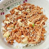 納豆の食べ方-切干＆ガリ♪